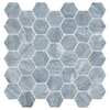 Andova Tiles ANDOVA TILES Channing 2" x 2" Marble Honeycomb Mosaic Floor Use Tile ANDCHA128